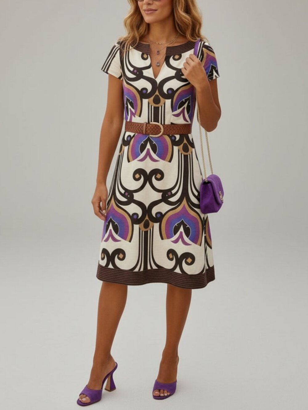 Vero Moda Graphic Print Dress Size EU 34 or XS
